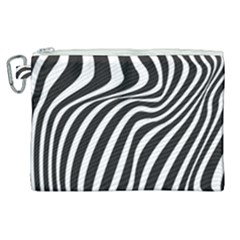 Wave Line Curve Canvas Cosmetic Bag (xl) by Dutashop