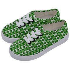 Clover Leaf Shamrock St Patricks Day Kids  Classic Low Top Sneakers by Dutashop