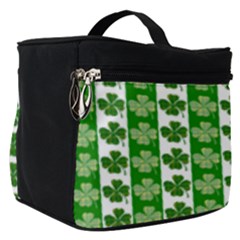 Clover Leaf Shamrock St Patricks Day Make Up Travel Bag (small) by Dutashop