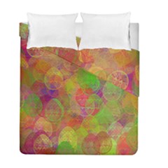 Easter Egg Colorful Texture Duvet Cover Double Side (full/ Double Size)