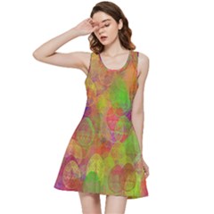 Easter Egg Colorful Texture Inside Out Racerback Dress