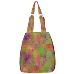 Easter Egg Colorful Texture Center Zip Backpack by Dutashop