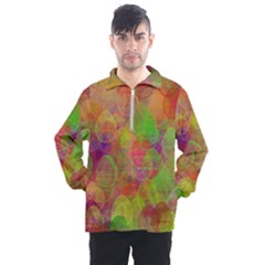 Easter Egg Colorful Texture Men s Half Zip Pullover by Dutashop
