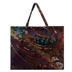 Abstract Art Zipper Large Tote Bag by Dutashop