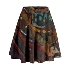 Abstract Art High Waist Skirt