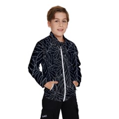 Autumn Leaves Black Kids  Windbreaker by Dutashop