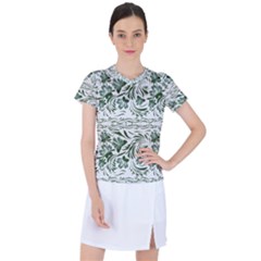 Green Leaves Women s Sports Top by Eskimos