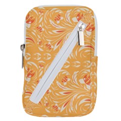 Orange Pattern Belt Pouch Bag (large) by Eskimos