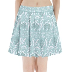 Blue Ornament Pleated Mini Skirt by Eskimos