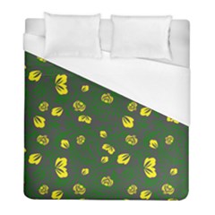 Yellow Flowers Duvet Cover (full/ Double Size) by Eskimos