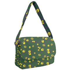 Yellow Flowers Courier Bag by Eskimos