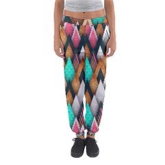 Abstract Triangle Tree Women s Jogger Sweatpants