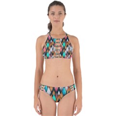 Abstract Triangle Tree Perfectly Cut Out Bikini Set by Dutashop