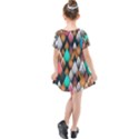 Abstract Triangle Tree Kids  Simple Cotton Dress View2