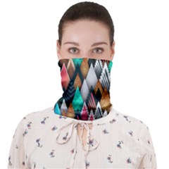 Abstract Triangle Tree Face Covering Bandana (Adult)