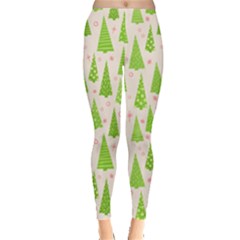 Christmas Green Tree Leggings  by Dutashop