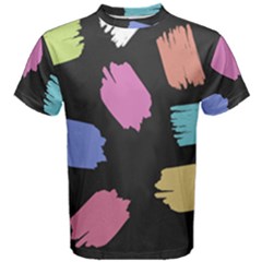 Many Colors Pattern Seamless Men s Cotton Tee by Dutashop