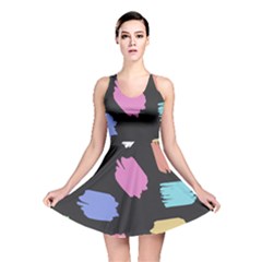 Many Colors Pattern Seamless Reversible Skater Dress