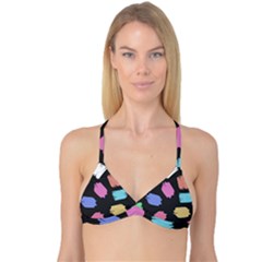 Many Colors Pattern Seamless Reversible Tri Bikini Top