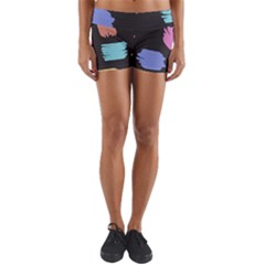 Many Colors Pattern Seamless Yoga Shorts by Dutashop