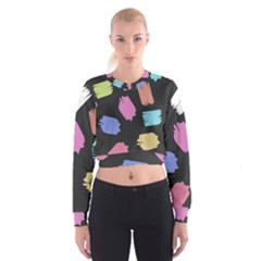 Many Colors Pattern Seamless Cropped Sweatshirt