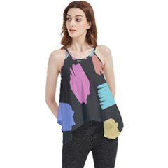 Many Colors Pattern Seamless Flowy Camisole Tank Top by Dutashop
