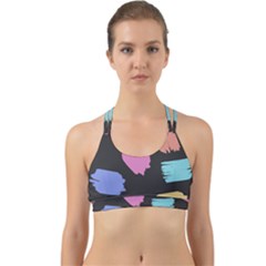 Many Colors Pattern Seamless Back Web Sports Bra