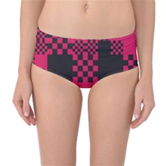 Cube Square Block Shape Mid-waist Bikini Bottoms by Dutashop