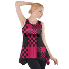 Cube Square Block Shape Side Drop Tank Tunic