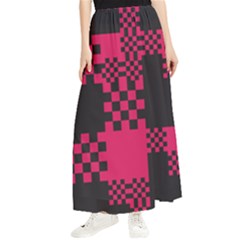 Cube Square Block Shape Maxi Chiffon Skirt by Dutashop