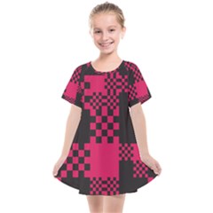 Cube Square Block Shape Kids  Smock Dress