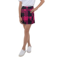 Cube Square Block Shape Kids  Tennis Skirt by Dutashop