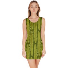 Fern Texture Nature Leaves Bodycon Dress