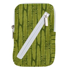 Fern Texture Nature Leaves Belt Pouch Bag (small) by Dutashop