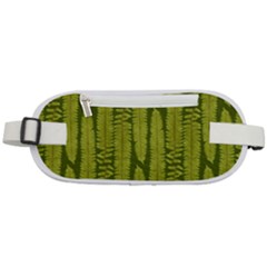 Fern Texture Nature Leaves Rounded Waist Pouch by Dutashop