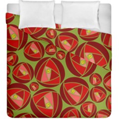 Abstract Rose Garden Red Duvet Cover Double Side (king Size)