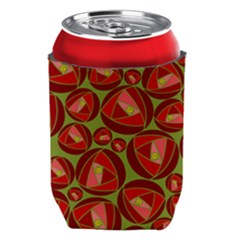 Abstract Rose Garden Red Can Holder