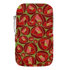 Abstract Rose Garden Red Waist Pouch (large)