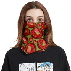 Abstract Rose Garden Red Face Covering Bandana (two Sides)