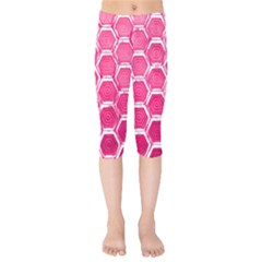 Hexagon Windows Kids  Capri Leggings  by essentialimage365