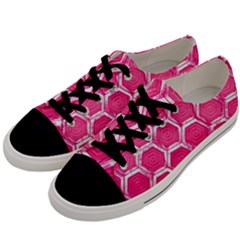 Hexagon Windows Men s Low Top Canvas Sneakers by essentialimage365