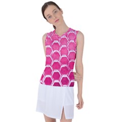 Hexagon Windows Women s Sleeveless Sports Top by essentialimage365