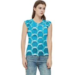 Hexagon Windows Women s Raglan Cap Sleeve Tee by essentialimage365