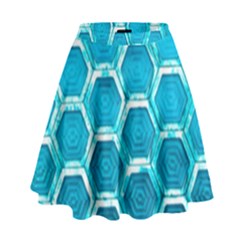 Hexagon Windows High Waist Skirt by essentialimage365