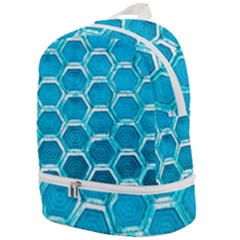 Hexagon Windows Zip Bottom Backpack by essentialimage365