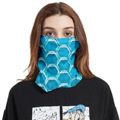 Hexagon Windows Face Covering Bandana (two Sides)