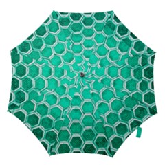 Hexagon Windows Hook Handle Umbrellas (small) by essentialimage365