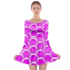 Hexagon Windows Long Sleeve Skater Dress by essentialimage365