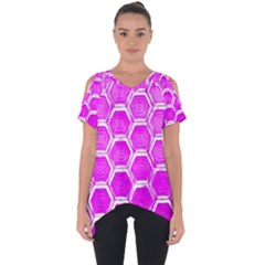 Hexagon Windows Cut Out Side Drop Tee by essentialimage365