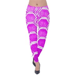 Hexagon Windows Velvet Leggings by essentialimage365